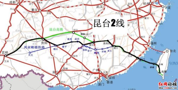 昆臺(tái)高鐵最新路線圖，一段精彩的旅程啟程